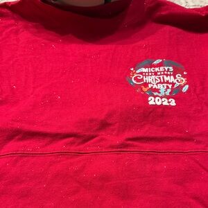 Mickey's Very Merry Christmas Party 2023 Red Adult Shirt